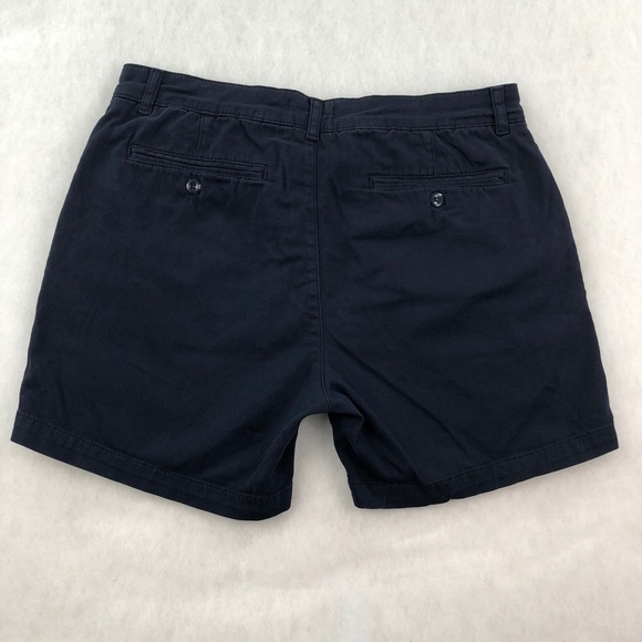 Ash and Erie Mens 33 Navy Blue Cotton Elastane Chino Shorts - Picture 2 of 12